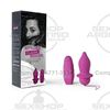 Vibrador anal inalámbrico satinado suave